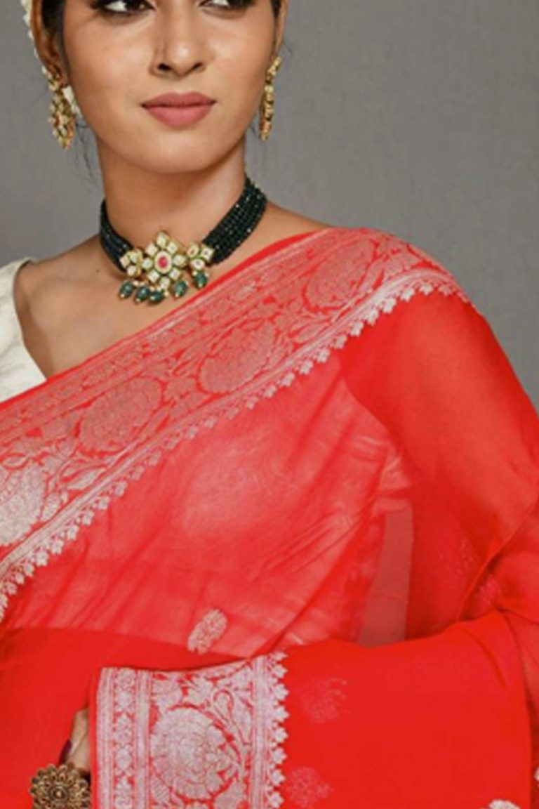 Banarasi Chiffon Silk Saree